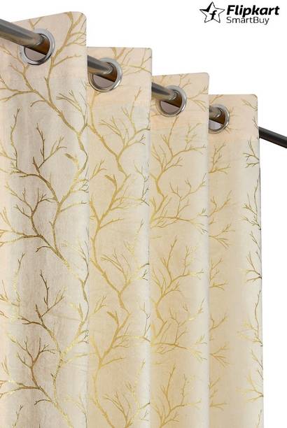 Flipkart SmartBuy 213 cm (7 ft) Velvet Semi Transparent Door Curtain Single Curtain