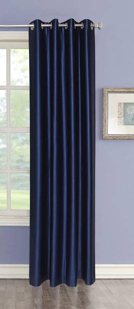 Home Stylish 213 cm (7 ft) Door Polyester Room Darkening Curtain Single Curtain