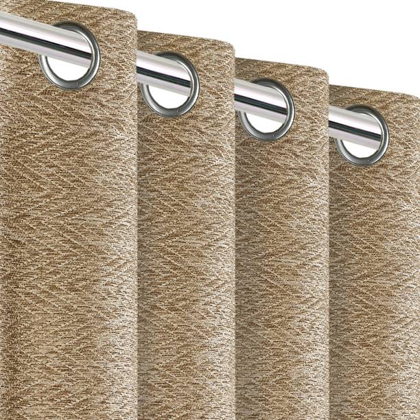 Saral Home 153 cm (5 ft) Window Polyester Blackout Curtain (Pack Of 2)