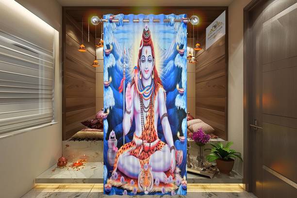 FOOFARAW TEXTILE 274 cm (9 ft) Long Door Polyester Room Darkening Curtain Single Curtain