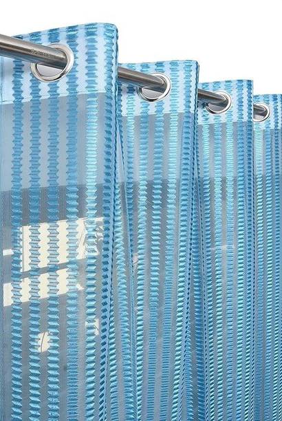 HOME SAZAWAT WITH HS 152 cm (5 ft) Window Tissue Semi Transparent Curtain (Pack Of 2)