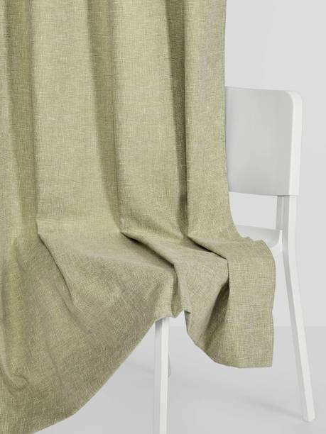 haus & kinder 213 cm (7 ft) Door Polyester Semi Transparent Curtain Single Curtain