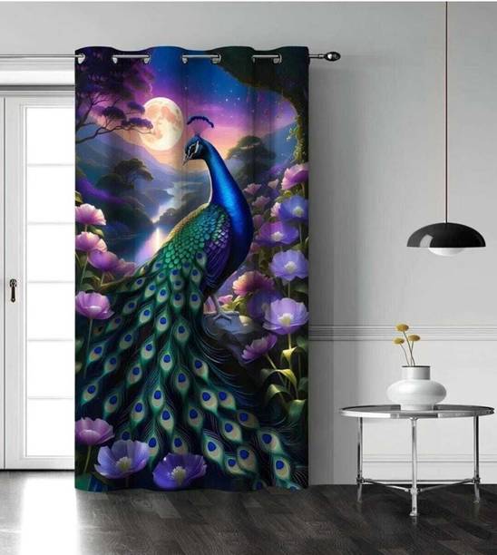 SVHM 213 cm (7 ft) Door Polyester Room Darkening Curtain Single Curtain