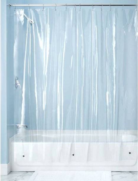 SHAVIN 220 cm (7 ft) Door PVC Transparent Curtain Single Curtain