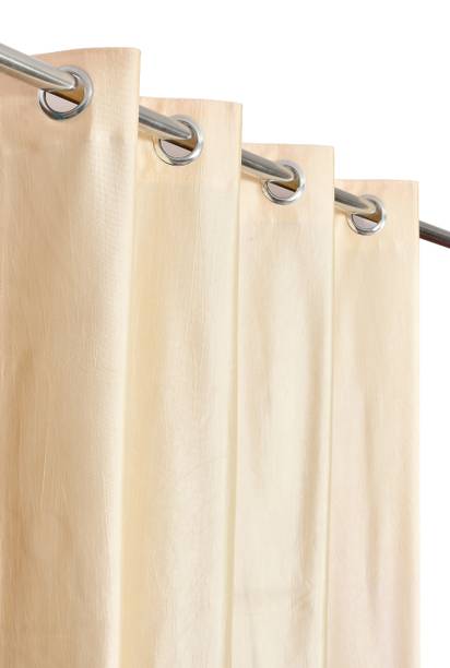 DrapeHomez 213 cm (7 ft) Door Polyester Semi Transparent Curtain Single Curtain