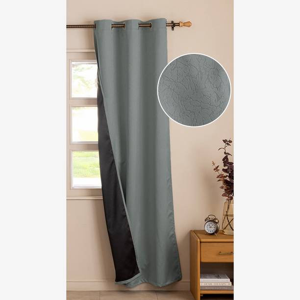HOMEMONDE 182.88 cm (6 ft) Window Polyester Blackout Curtain Single Curtain
