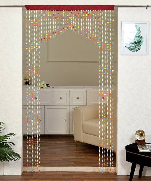 YUKANY 213 cm (7 ft) PVC Semi Transparent Door Curtain Single Curtain