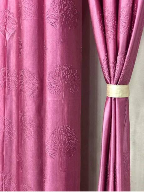 DTODEXPRESS 152.4 cm (5 ft) Polyester Room Darkening Window Curtain (Pack Of 2)