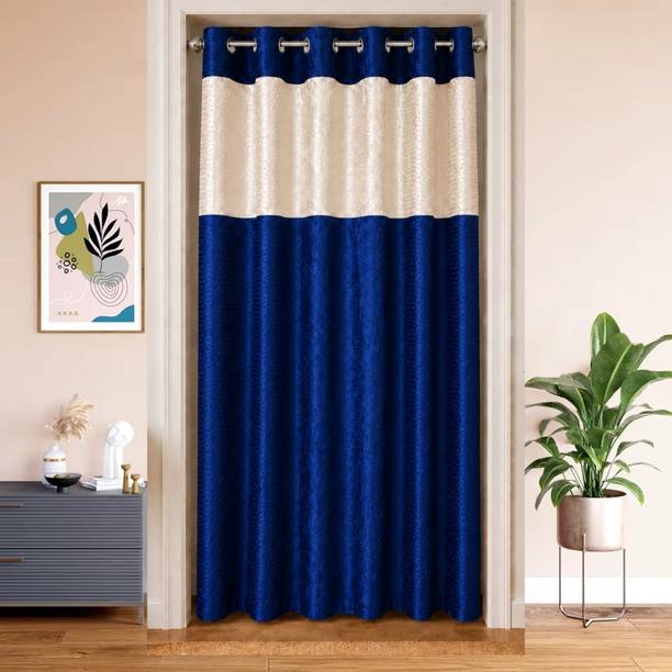 Zs Ecom 210 cm (7 ft) Door Polyester Room Darkening Curtain Single Curtain