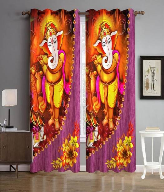 BANAVY 275 cm (9 ft) Polyester Room Darkening Long Door Curtain Single Curtain