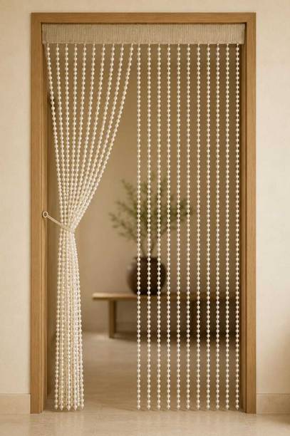 Future Trends 213.36 cm (7 ft) Door PVC Semi Transparent Curtain Single Curtain