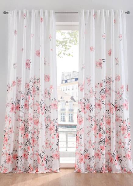 GRIZNA 213 cm (7 ft) Polyester Room Darkening Door Curtain (Pack Of 2)