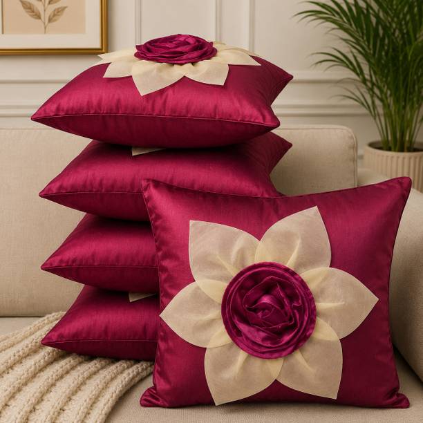 SHEELADECOR Silk Cushions & Pillows Cover