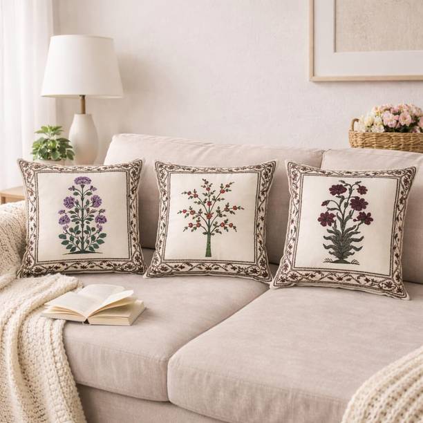 SWAYAM Faux Silk Cushions Cover