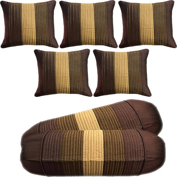 FabLinen Striped Cushions & Bolsters Cover