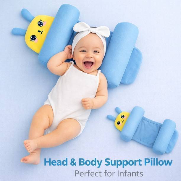 Peekaroo Microfibre Baby Pillow Pack of 1 Animals Baby Neck Pillow