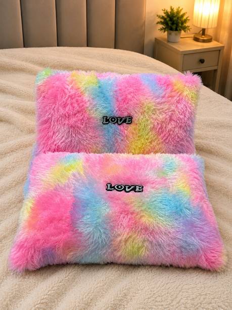 sky hights Fur Pillows Cover