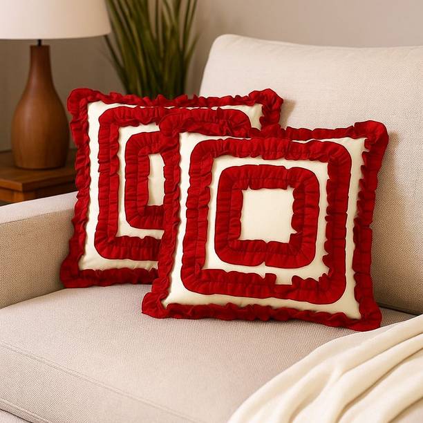 FRILLWORKS Satin Cushions & Pillows Cover