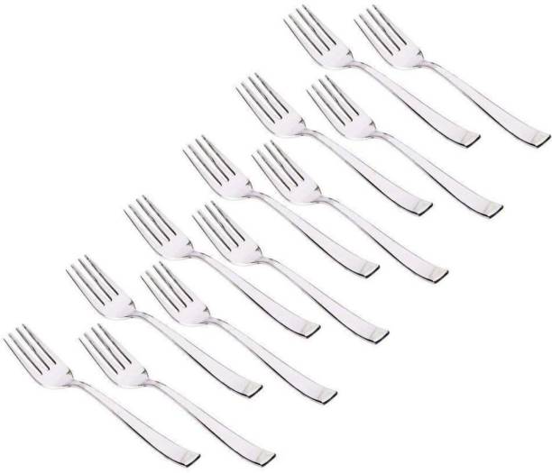 Parage 12 Pieces Forks Set for Dining Table, Fork set Steel, Dinner Forks,Length 16 cm, Stainless Steel Cutlery Set