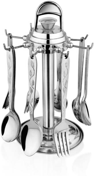 Classic Essentials SIGMA spoons set combo with stand, Designer Stainless Steel Cutlery Set Stainless Steel Cutlery Set