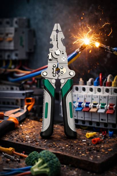 HomiQ Multifunction Stainless Steel Wire Stripper/Wire Crimping Tool Wire Cutter, Wire Crimper, Cable Stripper, Wiring Tools Multi-Function Hand Tool Wire Cutter