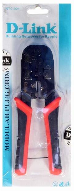 D-Link NTC-001 Dlink Crimping Tool Wire Cable Stripper Cutter RJ 45 LAN Modular Plugs RJ45 Connectors 8P 6P 4P Ethernet Cable Connectors Manual Crimper Tool Wire Cutter