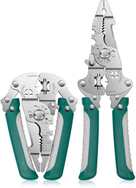 Harboan Multifunctional Wire Stripper Crimper Cable Cutter Pliers Professional Electrical Wire Stripping Tool, Wire Stripper for Cable Cutting Wire Cutter