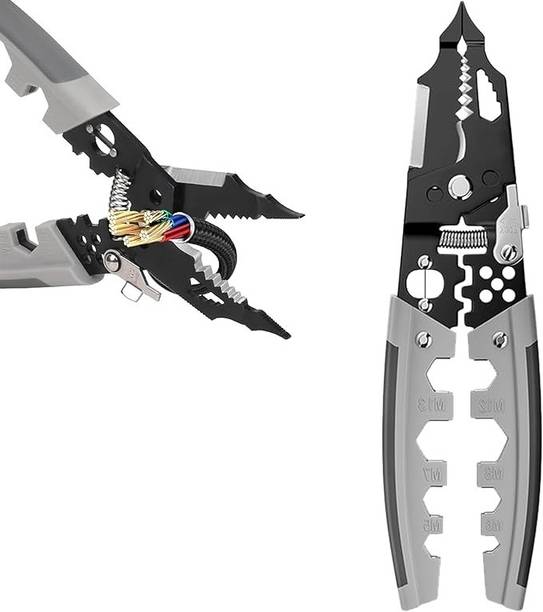 TAPAHPRIYAY 28 in 1 Wire Stripper and Cutter Pliers Tools For Electricians Cable Looping, Splitting,Cutting Plier Electrical Stripping Wire Cutter Wire Cutter