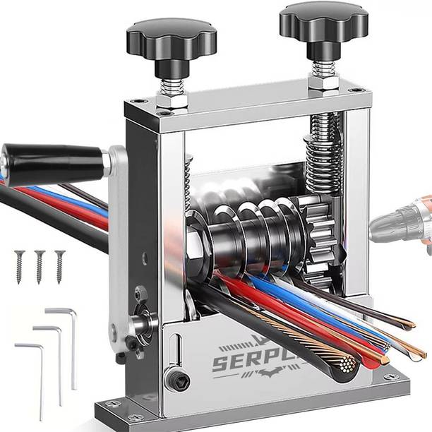 HASTHIP Multi Cable Stripping Tool 6 in 1 Manual Wire Stripper Multi Cable Stripping Tool with Hand Crank 6 in 1 Manual Wire Stripping Device Wire Cutter