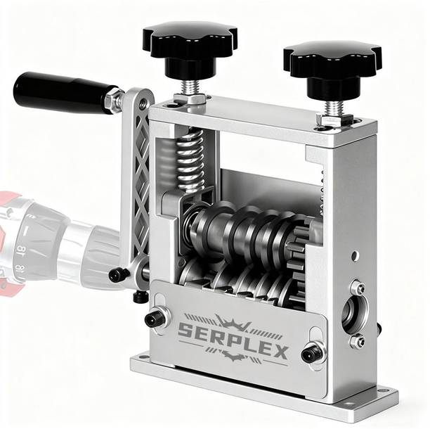 SERPLEX Multi Cable Stripping Tool 6 in 1 Manual Wire Stripper Multi Cable Stripping Tool with Hand Crank 6 in 1 Manual Wire Stripping Device Wire Cutter