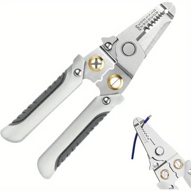 JELVI 6-in-1 Multifunctional Wire Stripper & Cutter Pliers – Stainless Steel 6-in-1 Multifunctional Wire Stripper & Cutter Pliers – Stainless Steel Wire Cutter