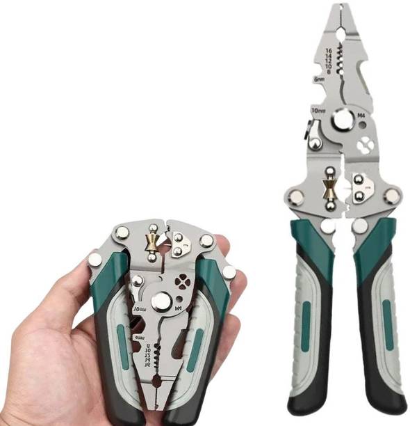 एम्बडेड All in 1 Multifunction Stainless Steel Wire Stripper/Wire Crimping Tool PowerStrip Pro Wire Stripping and Crimping Tool वायर कटर
