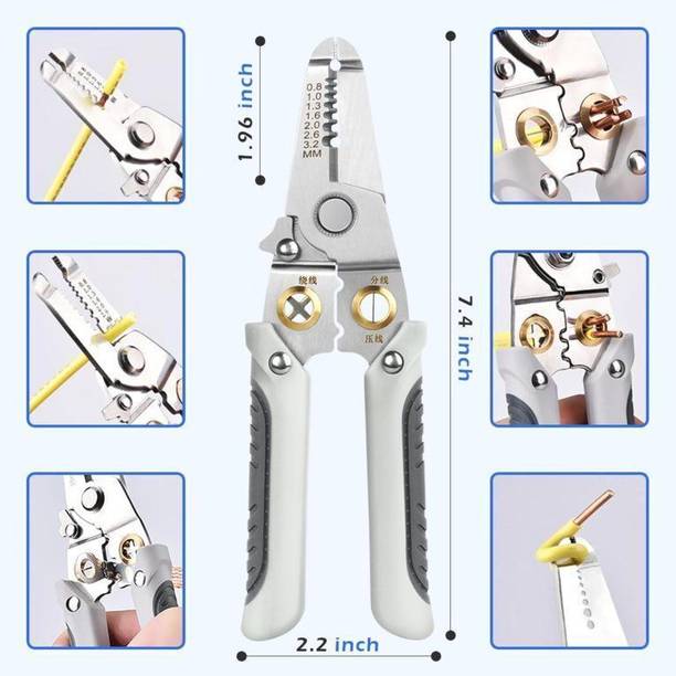CITYCART Wire Stripper and Cutter Pliers Tools For Electricians Wire Cutter nd Stripper with Adjustable Jaws for Easy Wire Handling Wire Cutter