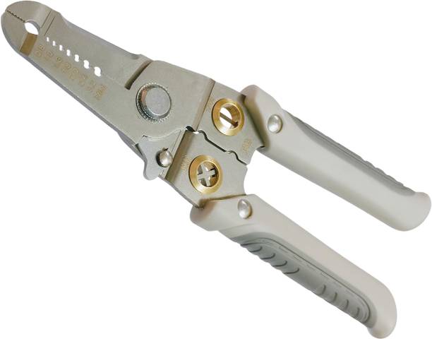 Inditrust Multifunctional Wire Stripper Tool Cable Cutter 7 in 1 Handle Wire Stripper Plier (Pack of 1) Wire Cutter