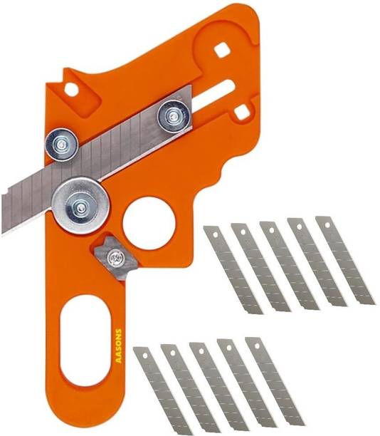 आसंस Adjustable Woodworking Hand Trimming Tool for Wood Edge Banding Woodworking Edge Trimmer with 10 replaceable Blades वुड कटर