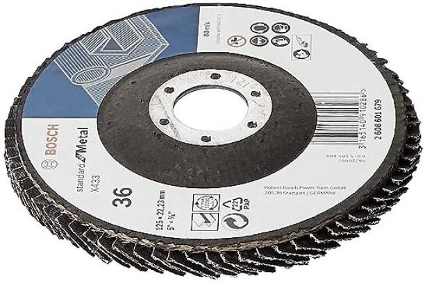 BOSCH 2608619347 Bosch 125mm Alox Flap Disc 36G (Pack of 11) Metal Cutter
