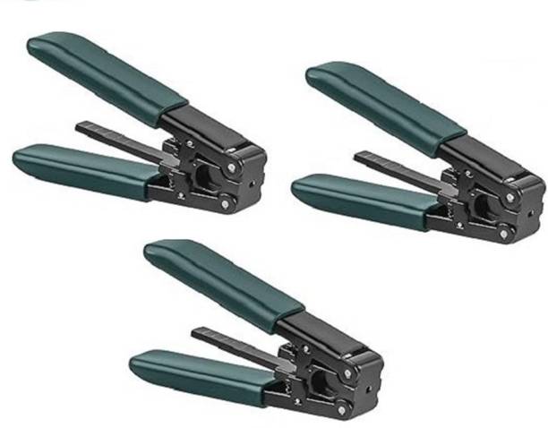 Corslet Fiber Optic Drop Cable Stripper 3.0 mm x 2.0 mm FTTH Drop Cables Stripping Plier for Rubber-insulated Optical Cable (Pack Of 3) Wire Cutter