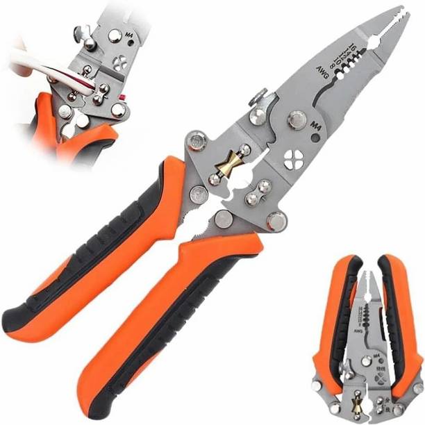 Greva Multifunction 12 In 1 Foldable Wire Striper Pliers Wire Cutter, Wire Crimper, Cable Stripper, Wiring Tools Multi-Function Hand Tool Wire Cutter