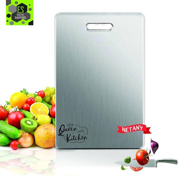 Excite Shoppers Quality 304 Stainless Steel Chopping Board - Multipurpose Use for kitchen Stainless Steel Cutting Board