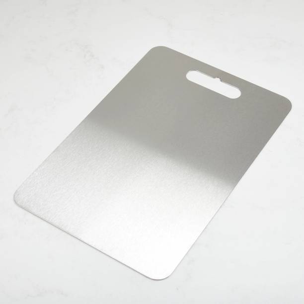 Stellar Soul Stainless Steel Chopping Board Large – Durable (35.5 cm x 25 cm) Stainless Steel Cutting Board