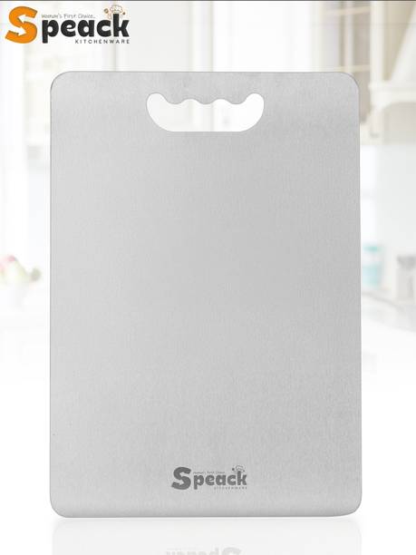 SPEACK Double-Sided Multipurpose Kitchen Chopping Board for Fruits & Vegetables–24×34cm Stainless Steel Cutting Board