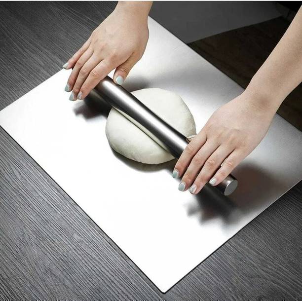 HOMSAF Large Copping Board for kitchen Multipurpose Vegetable Chopper Stainless Steel Cutting Board