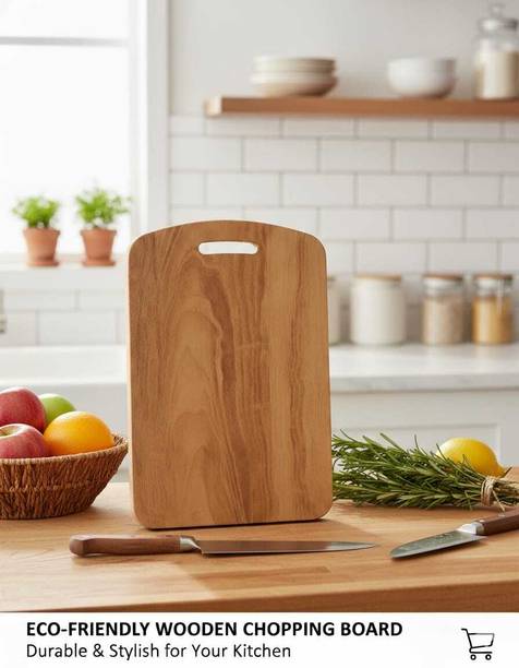 Narniza Wooden Chopping Board, Serving Platter for Kitchen Vegetables, Fruits & Cheese Wooden Cutting Board