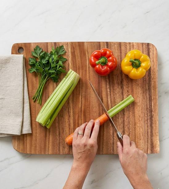 ncr Side Whole 2 Side Round Chopping Board naturan wooden bamboo cutting board Bamboo Cutting Board