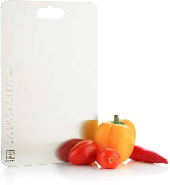 Henny Stainless Steel Heavy Chopping Board For Kitchen Use 35.5CM x 25CM Stainless Steel Cutting Board