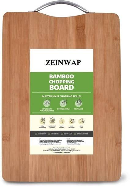 Zeinwap Wood Chopping Cutting Board for Kitchen Vegetables, Fruits & Cheese Bamboo Cutting Board