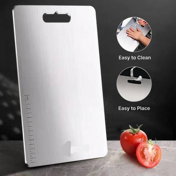 Fancy Stainless Steel Chopping Board Kitchen Board Metal Dough Cutting Board(35X25CM) Stainless Steel Cutting Board