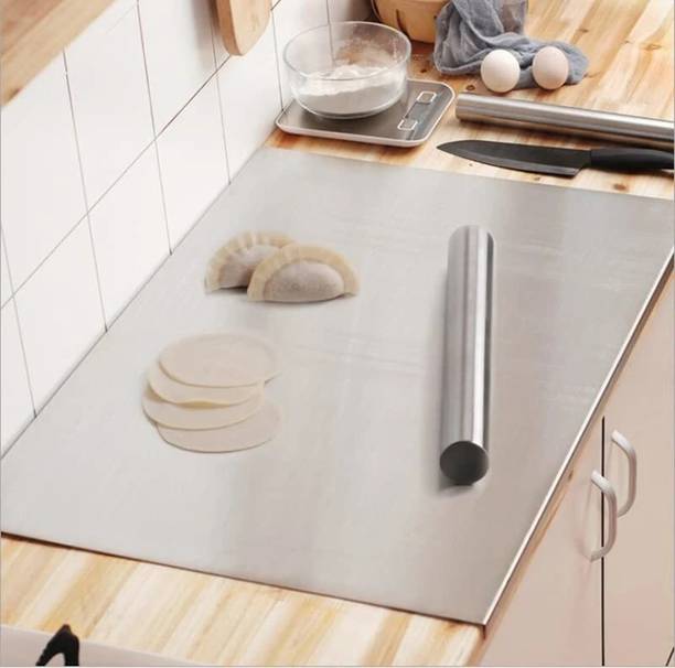 MAK BROTHERS Stainless steel Chopping for Kitchen Fruit Cutter, Stainless Steel Cutting Board Stainless Steel Cutting Board