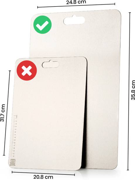 Btop Sale Only medium plus size Vegetable Chopper, Meats, Fruit Cutter Metal Board Stainless Steel Cutting Board