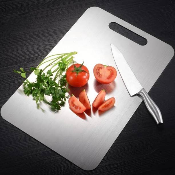 FORTUNE BLU Multipurpose Chopping and Cutting Board for Kitchen / Vegetable and Fruit Cutter Stainless Steel Cutting Board